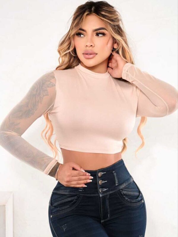 Crop top sin escotar