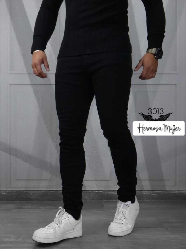 Jean skinny fit para hombre mezclilla licrada
