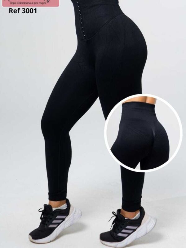 Leggins negros para mujer con faja