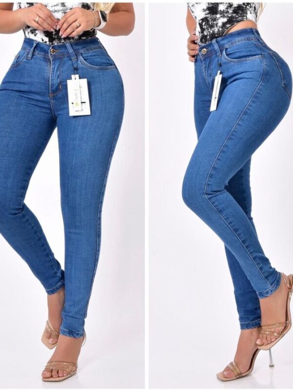 Jean push up bota tubo para mujer